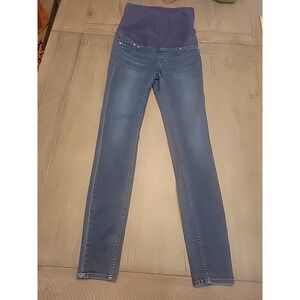 Mama Maternity Womens Dark Blue Skinny Jeans Stretch  Size 27 X 29